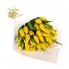 букет 25 жовтих тюльпанів