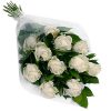 11 білих троянд фото букета