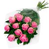 букет 11 рожевих троянд "Аква"