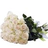 букет 25 білих троянд