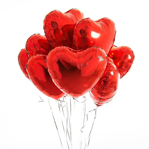Фото товара Кульки фольговані у формі серця поштучно у Чернівцях
