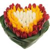 Фото товара 151 тюльпан в шляпной коробке у Чернівцях