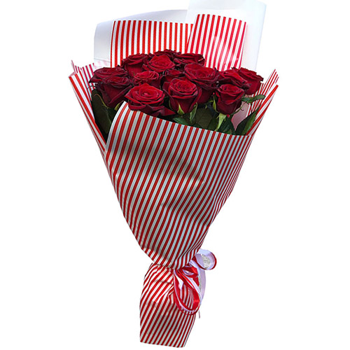 Фото товара 15 красных роз у Чернівцях