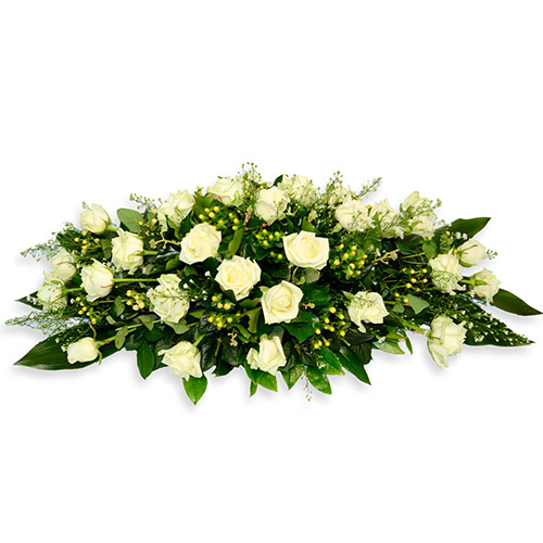 Фото товара Икебана из белых роз у Чернівцях