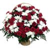 Фото товара 100 белых роз в корзине у Чернівцях