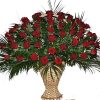 Фото товара 36 красных роз в корзине у Чернівцях
