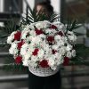 Фото товара 200 кустовых роз в корзине у Чернівцях