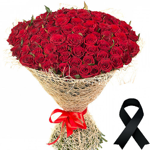 Фото товара 100 червоних троянд у Чернівцях