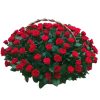 Фото товара 101 червона троянда в кошику у Чернівцях