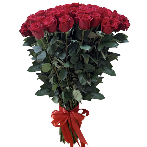 Фото товара 51 роза "Фридом" метровая у Чернівцях
