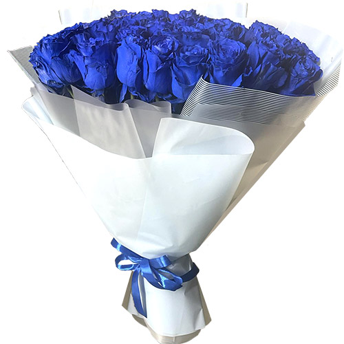Фото товара 33 блакитні троянди (Еквадор) у Чернівцях