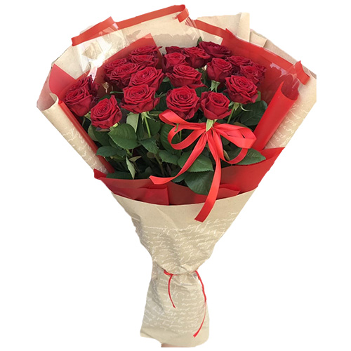 Фото товара Букет троянд 21 червона у Чернівцях