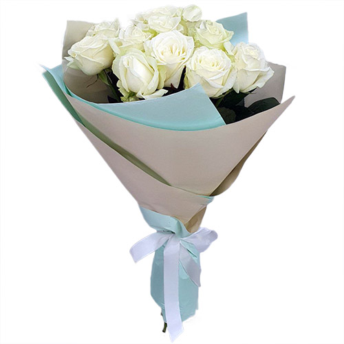 Фото товара Букет белых роз (11 шт) у Чернівцях