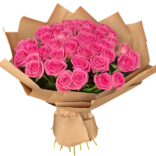 Фото товара Букет розовых роз - 51 шт у Чернівцях